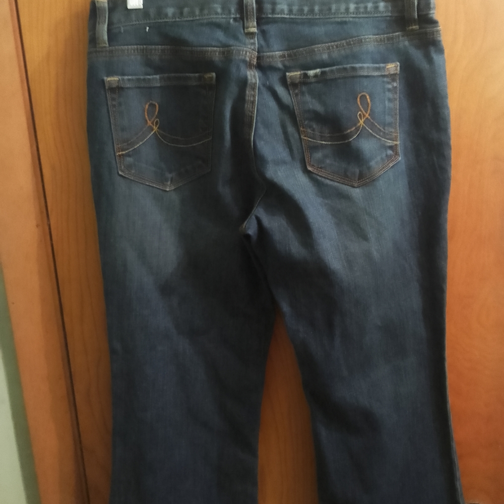 LOFT Dark Blue Boot Cut Jeans‎